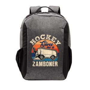 Hockey Gives Me A Zamboner Funny Hockey Fan Men Vector Backpack