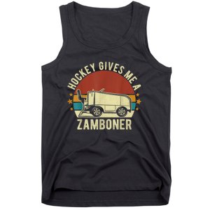 Hockey Gives Me A Zamboner Funny Hockey Fan Men Tank Top