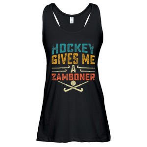 Hockey Gives Me A Zamboner Funny Hockey Ladies Essential Flowy Tank