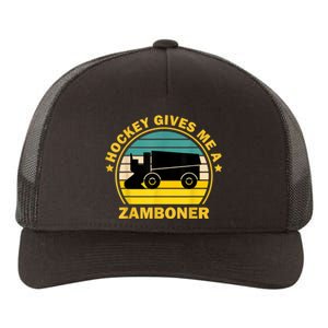 Hockey Gives Me A Zamboner Funny Hockey Fan Men Yupoong Adult 5-Panel Trucker Hat