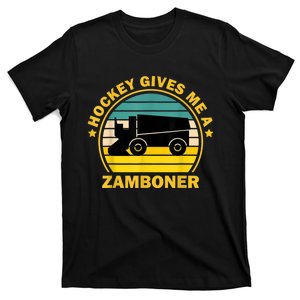 Hockey Gives Me A Zamboner Funny Hockey Fan Men T-Shirt