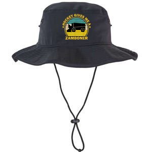 Hockey Gives Me A Zamboner Funny Hockey Fan Men Legacy Cool Fit Booney Bucket Hat