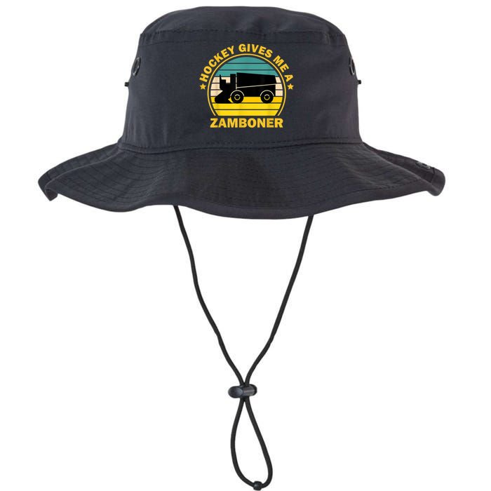 Hockey Gives Me A Zamboner Funny Hockey Fan Men Legacy Cool Fit Booney Bucket Hat