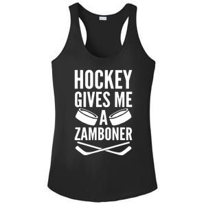 Hockey Gives Me A Zamboner Ladies PosiCharge Competitor Racerback Tank