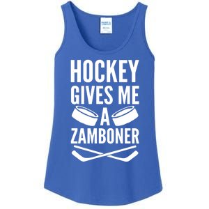 Hockey Gives Me A Zamboner Ladies Essential Tank