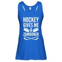 Hockey Gives Me A Zamboner Ladies Essential Flowy Tank