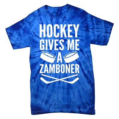 Hockey Gives Me A Zamboner Tie-Dye T-Shirt