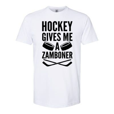 Hockey Gives Me A Zamboner Softstyle CVC T-Shirt