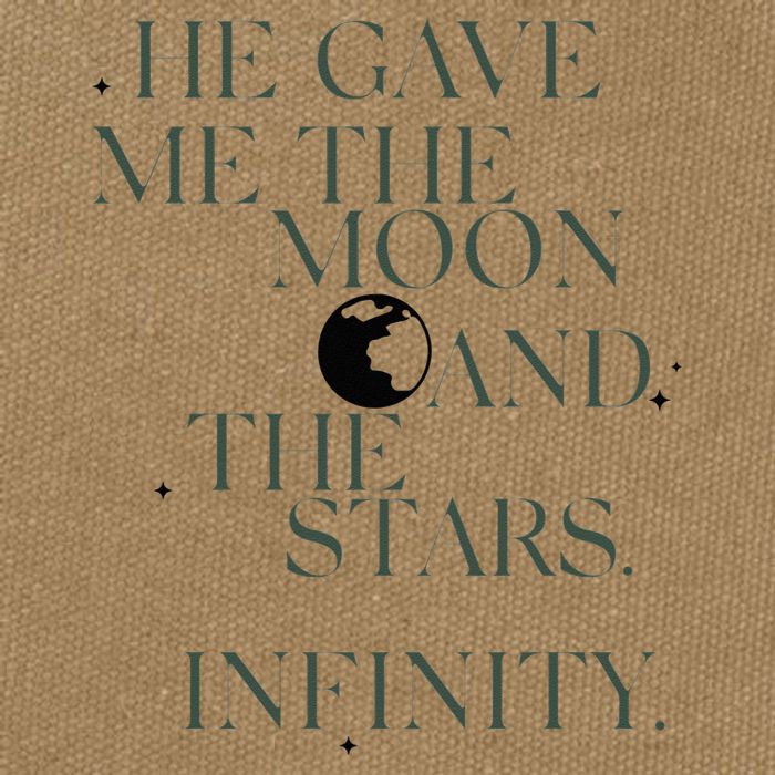 He Gave Me The Moon And The Stars Infinity Cotton Canvas Backpack
