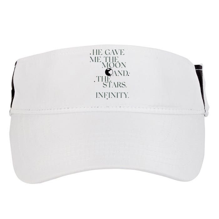 He Gave Me The Moon And The Stars Infinity Adult Drive Performance Visor