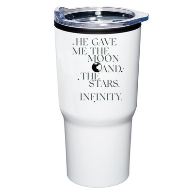 He Gave Me The Moon And The Stars Infinity Tumbler