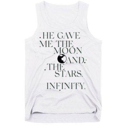 He Gave Me The Moon And The Stars Infinity Tank Top