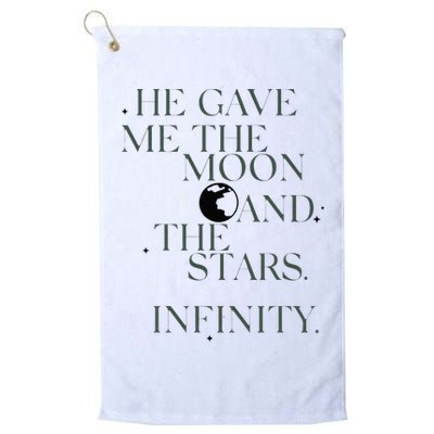 He Gave Me The Moon And The Stars Infinity Golf Towel