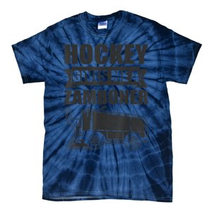 Hockey Gives Me A Zamboner Funny Hockey Fan Men Tie-Dye T-Shirt