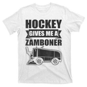 Hockey Gives Me A Zamboner Funny Hockey Fan Men T-Shirt