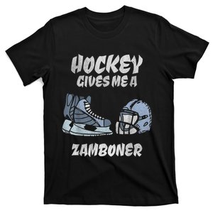 Hockey Gives Me A Zamboner Funny Hockey Fan T-Shirt