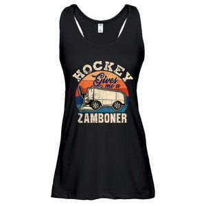 Hockey Gives Me A Zamboner Funny Hockey Fan Men Ladies Essential Flowy Tank