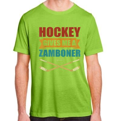 Hockey Gives Me A Zamboner Funny Hockey Fan Men Adult ChromaSoft Performance T-Shirt