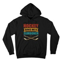 Hockey Gives Me A Zamboner Funny Hockey Fan Men Hoodie