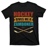 Hockey Gives Me A Zamboner Funny Hockey Fan Men T-Shirt