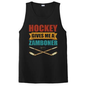 Hockey Gives Me A Zamboner Funny Hockey Fan Men PosiCharge Competitor Tank