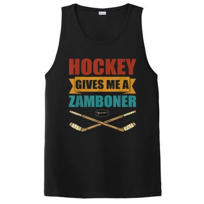 Hockey Gives Me A Zamboner Funny Hockey Fan Men PosiCharge Competitor Tank