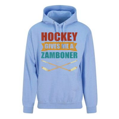 Hockey Gives Me A Zamboner Funny Hockey Fan Men Unisex Surf Hoodie