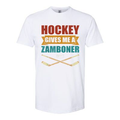 Hockey Gives Me A Zamboner Funny Hockey Fan Men Softstyle CVC T-Shirt