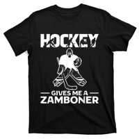 Hockey Gives Me A Zamboner Funny Ice Hockey T-Shirt