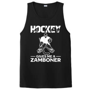 Hockey Gives Me A Zamboner Funny Ice Hockey PosiCharge Competitor Tank