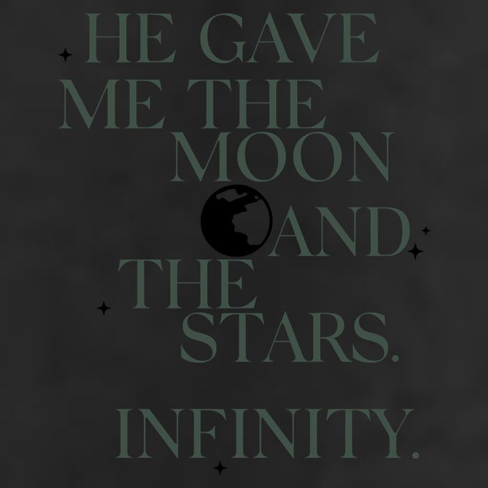 He Gave Me The Moon And The Stars Infinity 25L Jumbo Tote