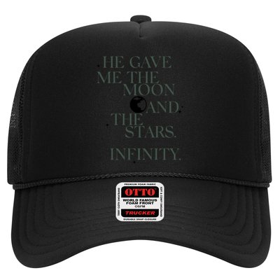 He Gave Me The Moon And The Stars Infinity Trucker Hat