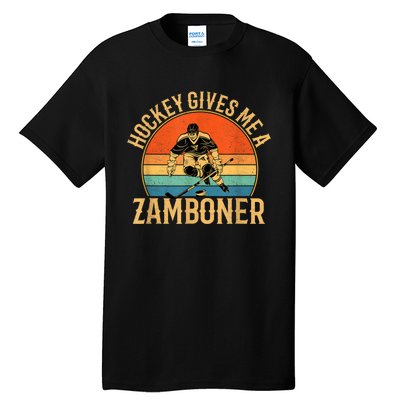 Hockey Gives Me A Zamboner Funny Hockey Tall T-Shirt