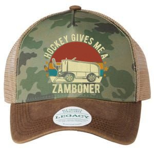 Hockey Gives Me A Zamboner Funny Hockey Fan Meaningful Gift Legacy Tie Dye Trucker Hat