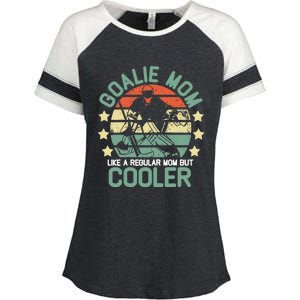 hockey goalie mom shirt Like A Regular mom But Cooler Enza Ladies Jersey Colorblock Tee