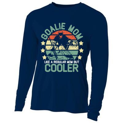 hockey goalie mom shirt Like A Regular mom But Cooler Cooling Performance Long Sleeve Crew