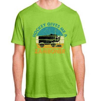 Hockey Gives Me A Zamboner Funny Hockey Retro Vintage Gift Adult ChromaSoft Performance T-Shirt