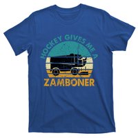 Hockey Gives Me A Zamboner Funny Hockey Retro Vintage Gift T-Shirt