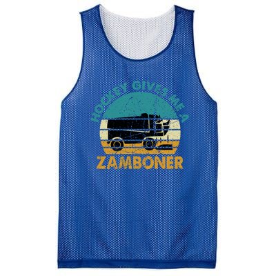 Hockey Gives Me A Zamboner Funny Hockey Retro Vintage Gift Mesh Reversible Basketball Jersey Tank