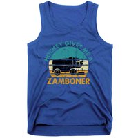 Hockey Gives Me A Zamboner Funny Hockey Retro Vintage Gift Tank Top