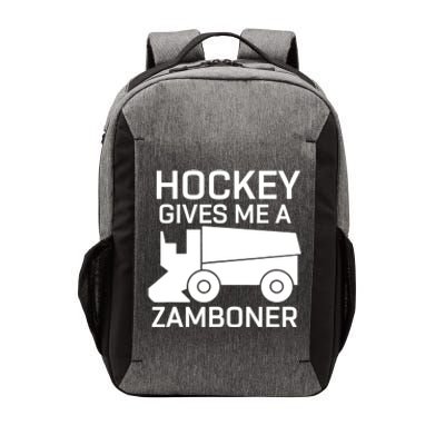 Hockey Gives Me A Zamboner Funny Hockey Gift Vector Backpack