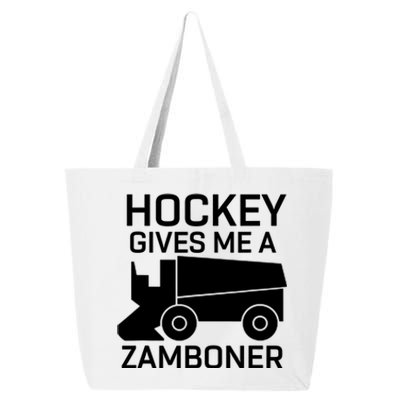 Hockey Gives Me A Zamboner Funny Hockey Gift 25L Jumbo Tote