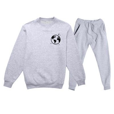 He Gave Me The Moon And The Stars Infinity Trendy Premium Crewneck Sweatsuit Set