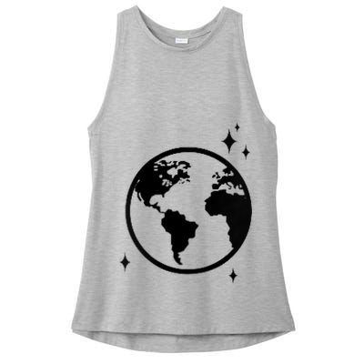 He Gave Me The Moon And The Stars Infinity Trendy Ladies PosiCharge Tri-Blend Wicking Tank