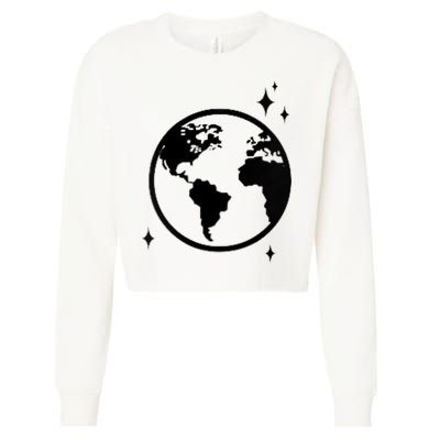 He Gave Me The Moon And The Stars Infinity Trendy Cropped Pullover Crew