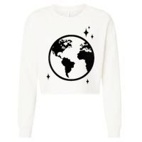 He Gave Me The Moon And The Stars Infinity Trendy Cropped Pullover Crew