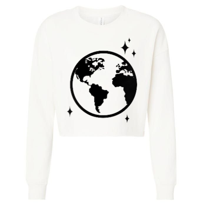 He Gave Me The Moon And The Stars Infinity Trendy Cropped Pullover Crew