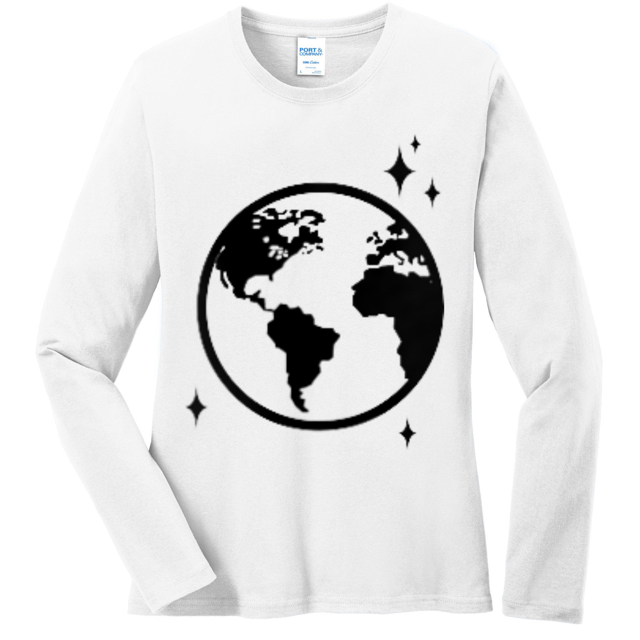 He Gave Me The Moon And The Stars Infinity Trendy Ladies Long Sleeve Shirt