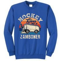 Hockey Gives Me A Zamboner Vintage Hockey Fan Sweatshirt