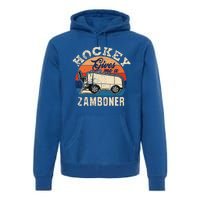 Hockey Gives Me A Zamboner Vintage Hockey Fan Premium Hoodie